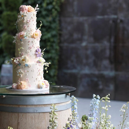 Korean Floral Wedding Cake