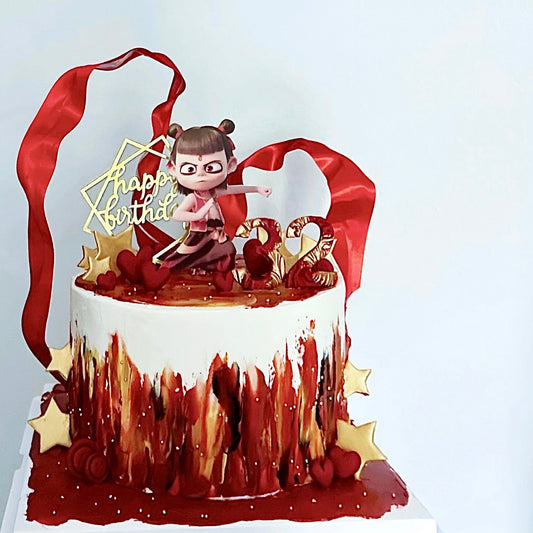 Nezha Birthday Cake