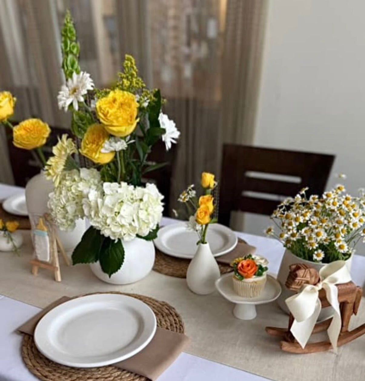 Pastel Floral Cupcake