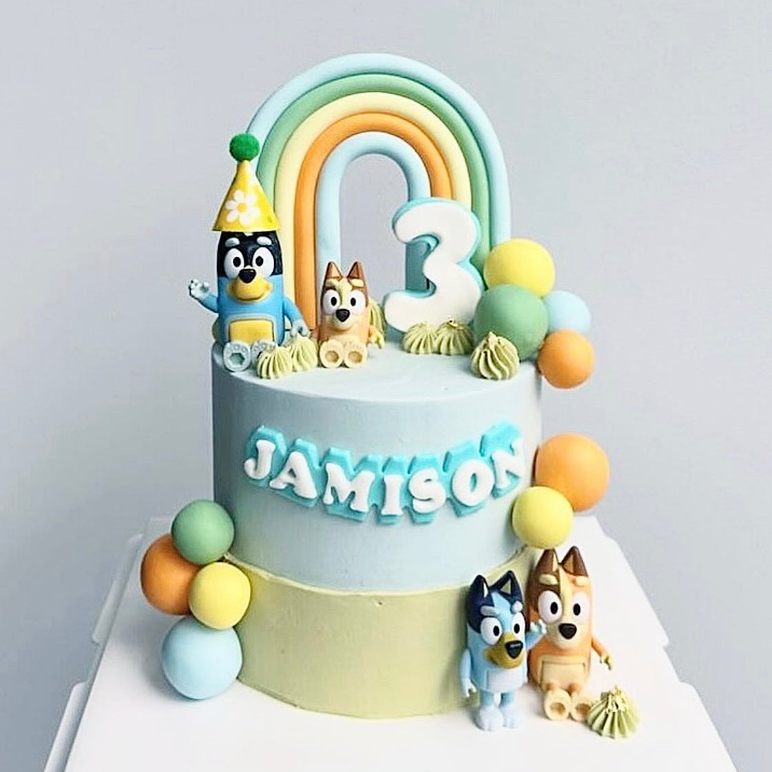 Rainbow Bluey Cake