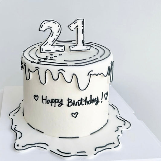 2D Cartoon Cake