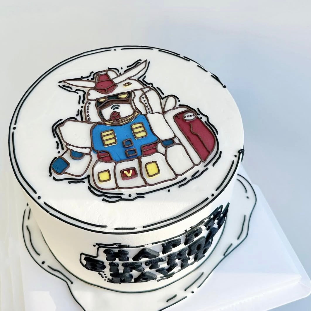 Gundam  Drawing Cake
