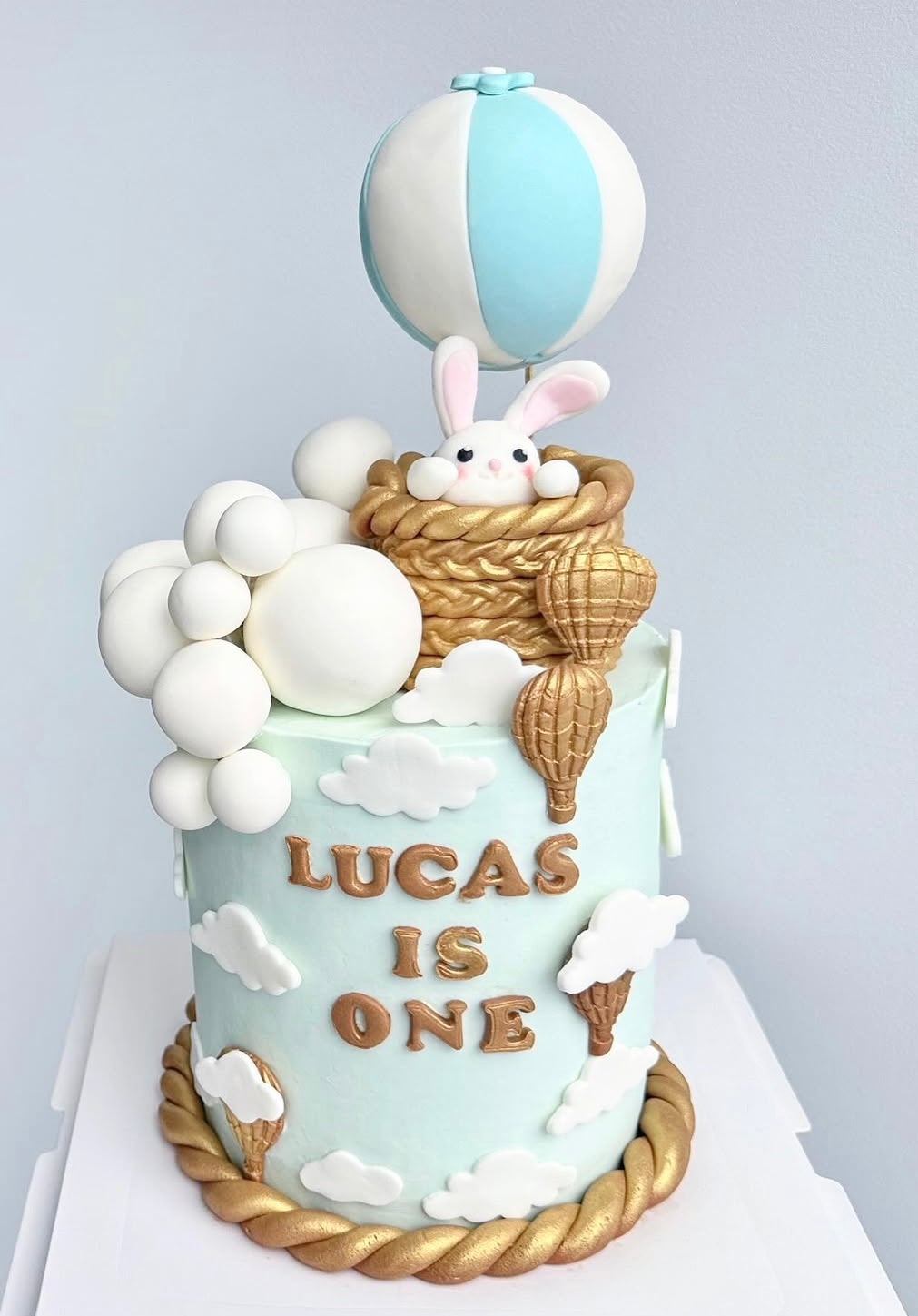 Bunny Hot Air Balloon Cake