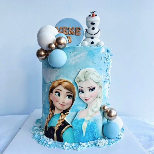 Frozen Elsa & Anna Cake