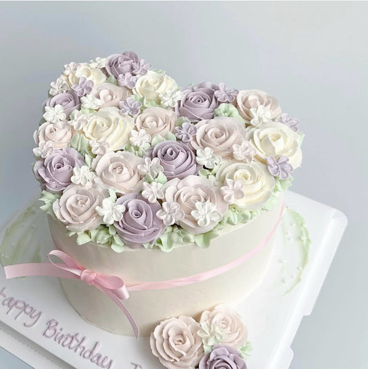 Buttercream Roses Heartcake