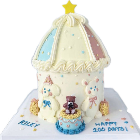 Bear House Cake
