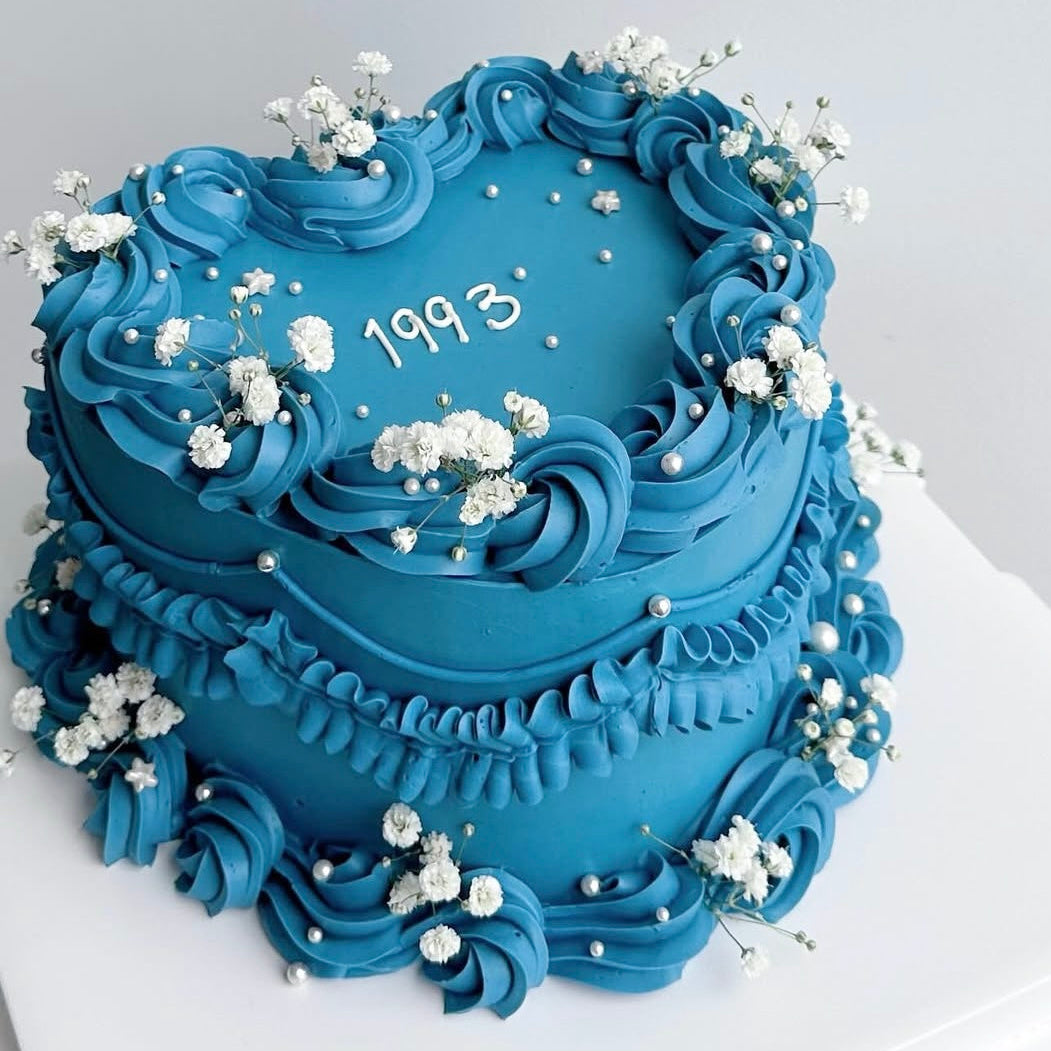 Vintage Blue Heartcake