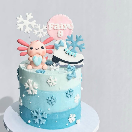 Axolotl Birthday Cake