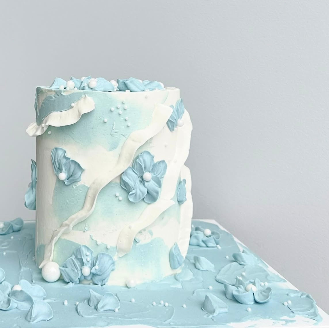 Blue Petal Cake