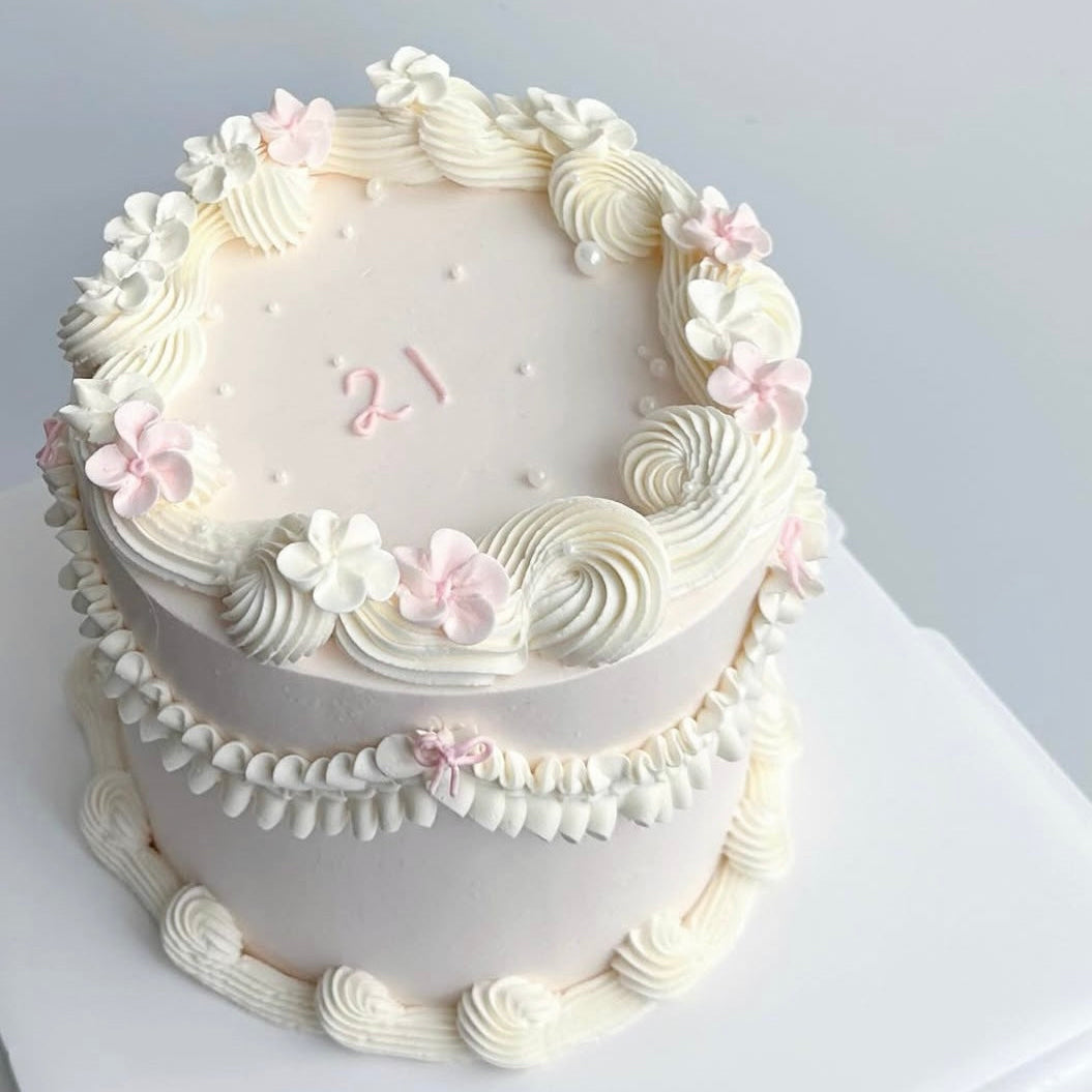 Soft Pastel Vintage Cake