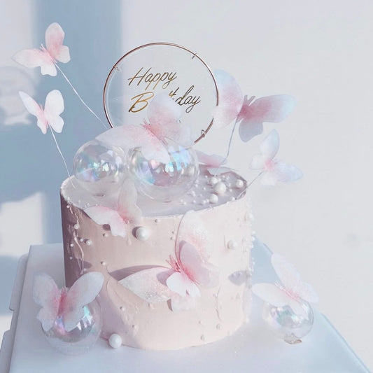 Glitter Butterfly Cake