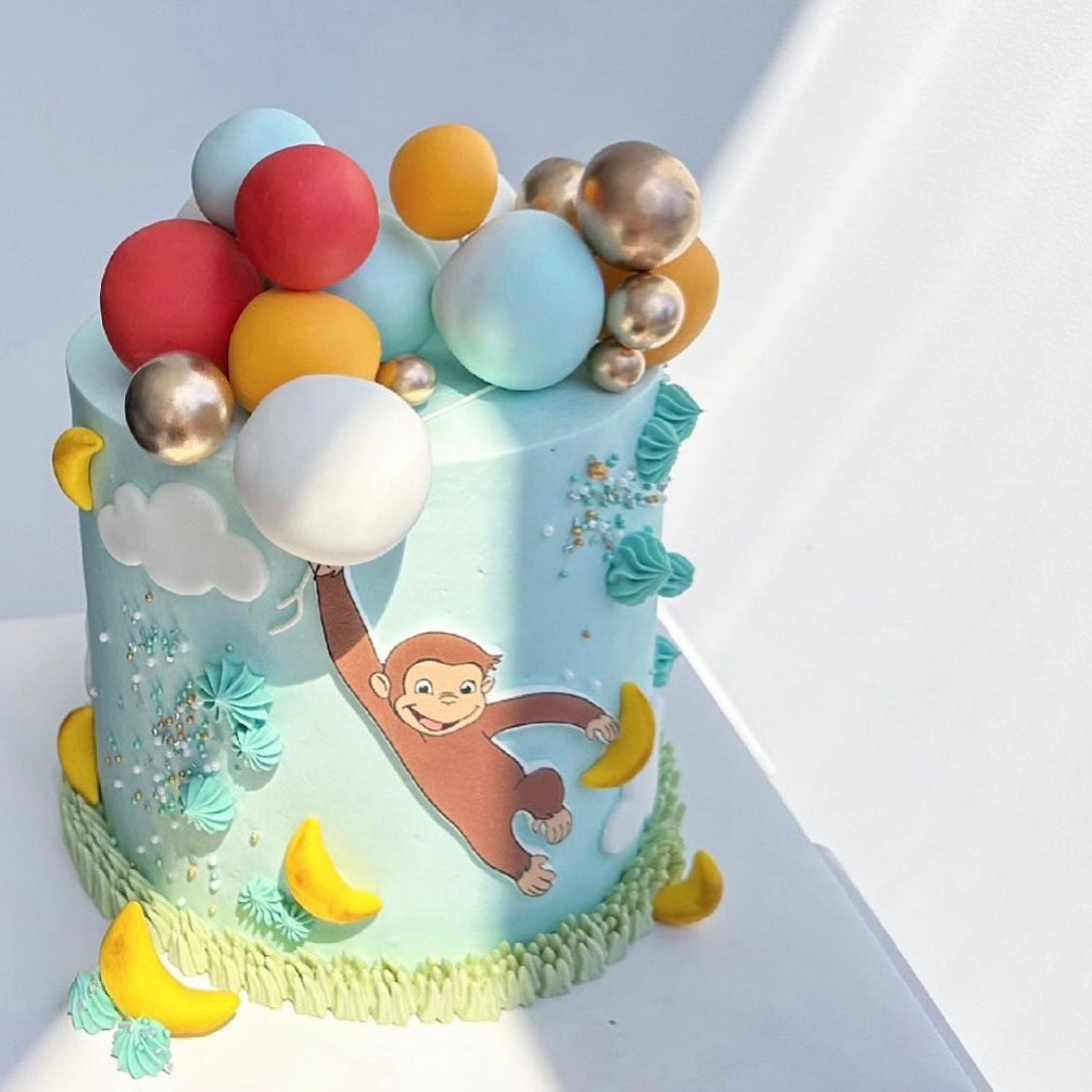 Curious George Cake