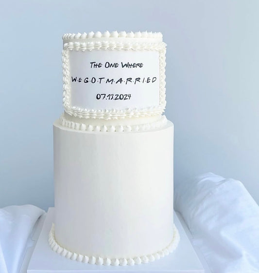 F.r.i.e.n.d.s Wedding Cake