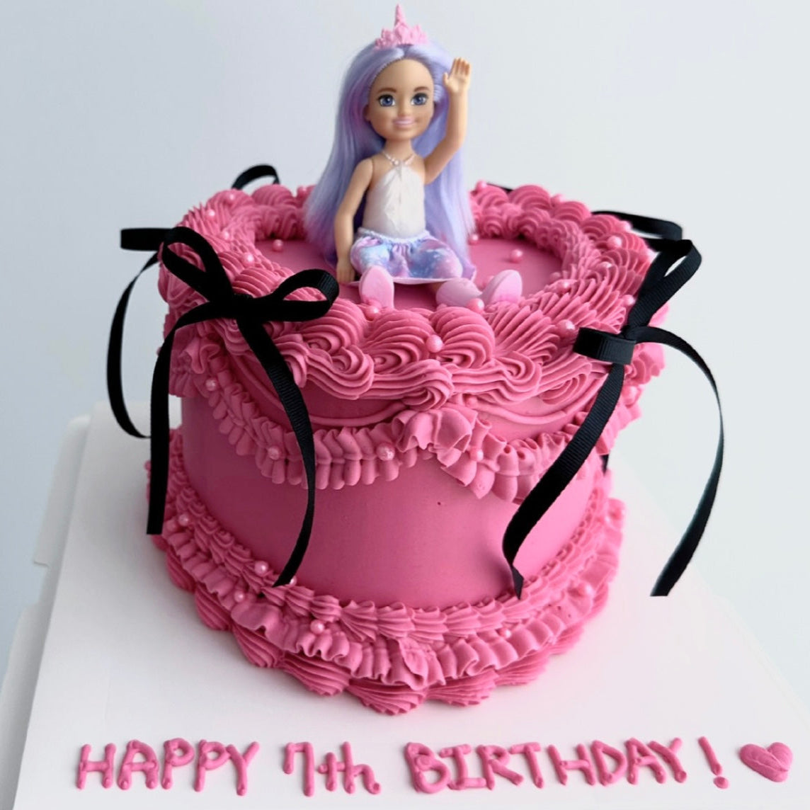 Barbie Hot Pink Heartcake
