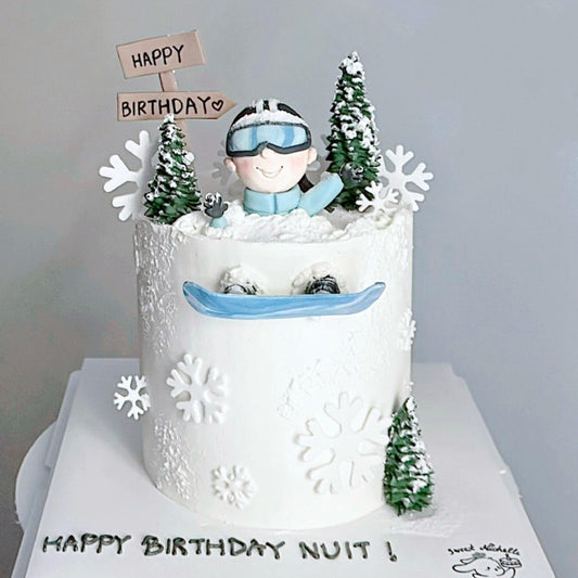 Snowboard Cake