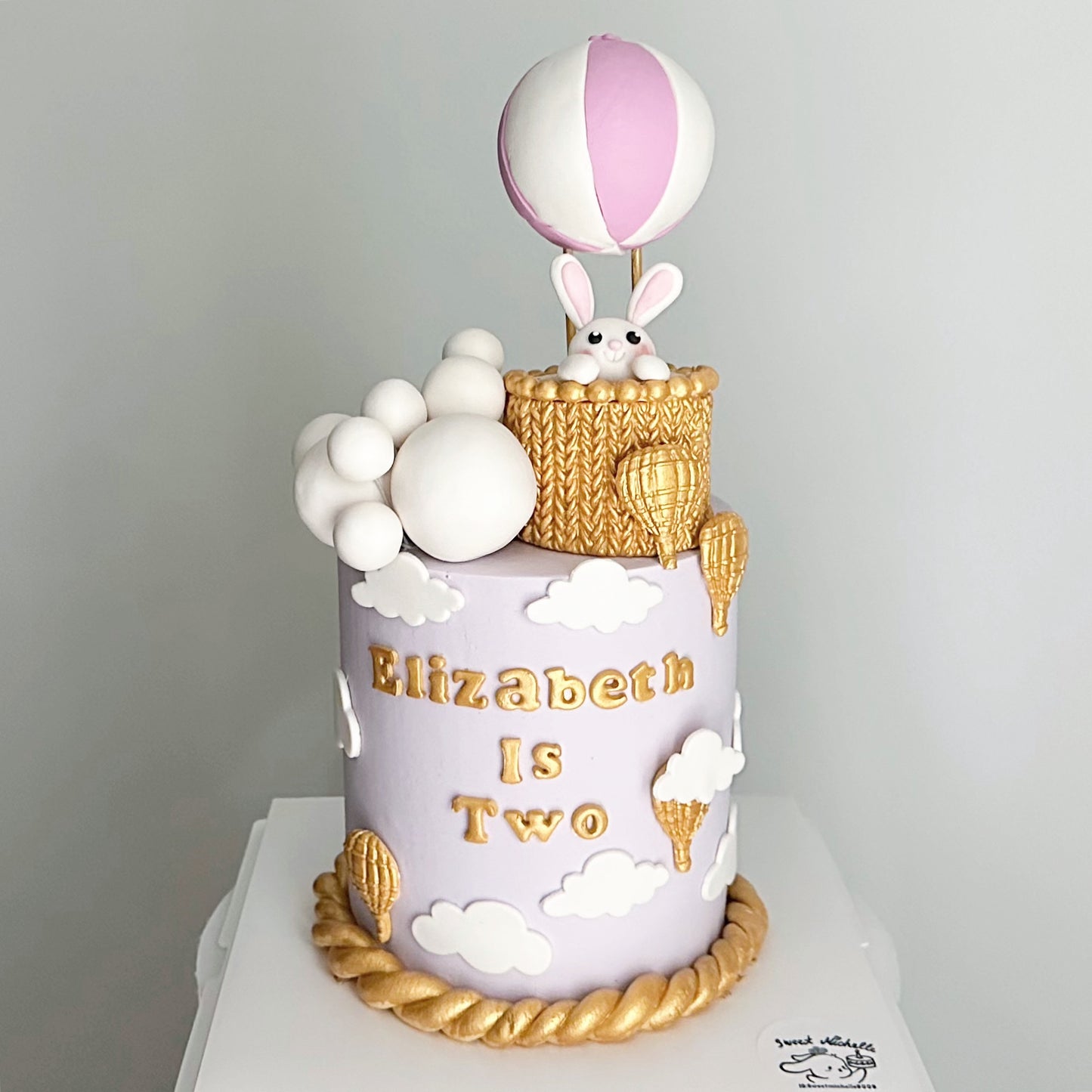 Bunny Hot Air Balloon Cake