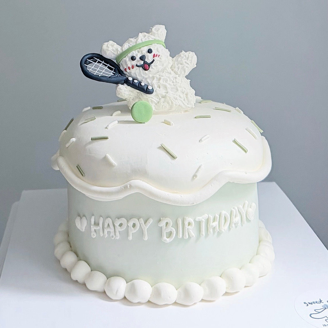 Tennis Puppy Cake