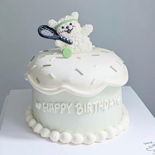 Tennis Puppy Cake